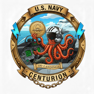 US Navy Centurion 100 Landings Go Navy Pilot NAVAIR Prior Service 4'' Vinyl Decal