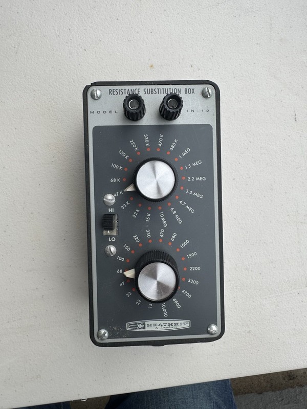 Heathkit Resistance Substitution Box Model IN-12- Heathkit By Daystrom