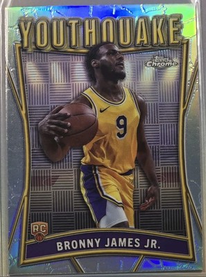 2024-25 Topps Chrome Basketball Bronny James Refractor Youthquake