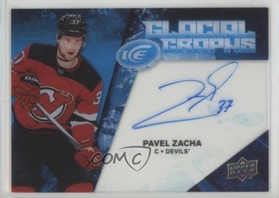 2017-18 Upper Deck Ice Glacial Graphs Pavel Zacha #GG-PZ Auto 7ci