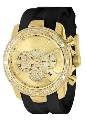 TechnoMarine TM-621012 Quartz Watch Mother of Pearl Dial Silicon 45mm Men