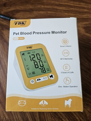 #ad FDK DW02 Pet Blood Pressure Testing Monitor Digital Display One Button $115.00