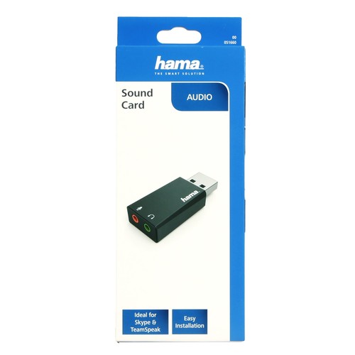 Hama USB Audio Adapter Soundkarte Stereo Extern DAC 3,5mm für Notebook Laptop PC - Bild 4 von 6