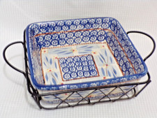 Temp-Tations by tara Old World Blue Square Ca...