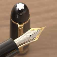 Vintage 1990s Montblanc 149 14K EF 2 tone nib Plastic feeder Tested From Japan