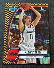 Allie Ziebell 2024-25 Bowman University Chrome Black Gold Stealth #'d /24 -UCONN