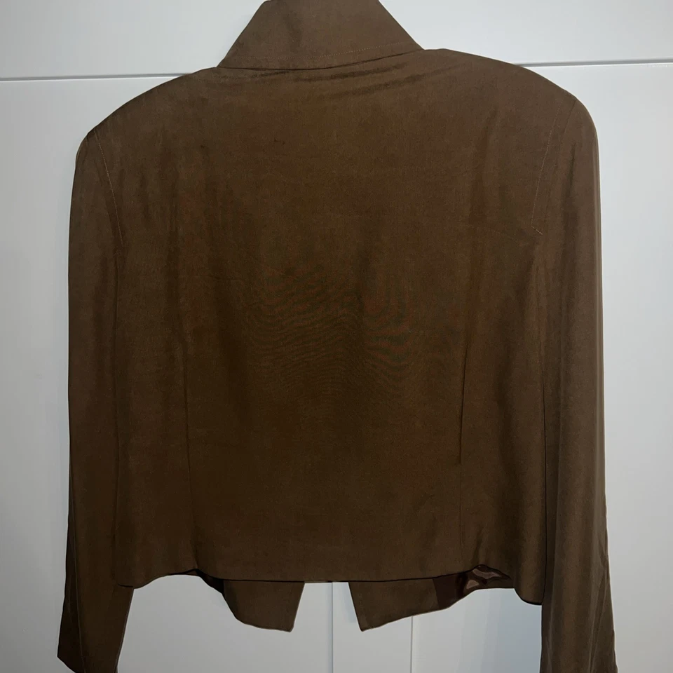 CLASSIQUES ENTIER..BROWN..DESIGNER BLAZER / LIGHT JACKET..Sz L - Image 3 of 4