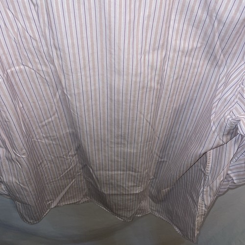 Jhane Barnes Men’s Dress Shirt Size XL Slim Fit Purple Tan Striped Business City - Picture 12 of 12