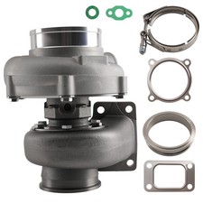 Billet Gt35 Gt3582 Turbo T3 V-band Flange Anti-surge Turbine Trim 84 Ar .63