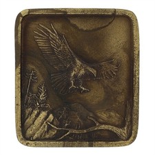 Bald Eagle Cactus Desert Southwest Cowgirl Cowboy Western Vintage Belt Buckle