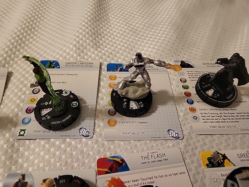 Heroclix: DC Lot Of 14 Figures Superman, Batman, Bane, Wonder Woman, Flash, Etc - Picture 5 of 7