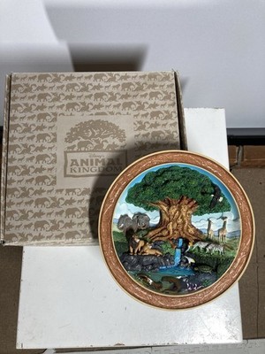 3D Disneys Themenpark - Tierreich Sammlerstück Wandbehang Teller 8'' Harz