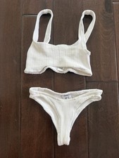 Hunza G White Women s Nile Bikini Top and Bot...