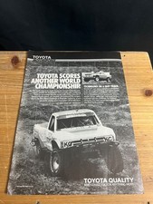 1988 Vintage 8X11 Print Ad FOR TOYOTA TRUCK OFF ROAD CHAMPIONSHIP IVAN STEWART