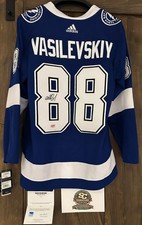 Andrei Vasilevskiy Addidas Pro Autographed Home Jersey.
