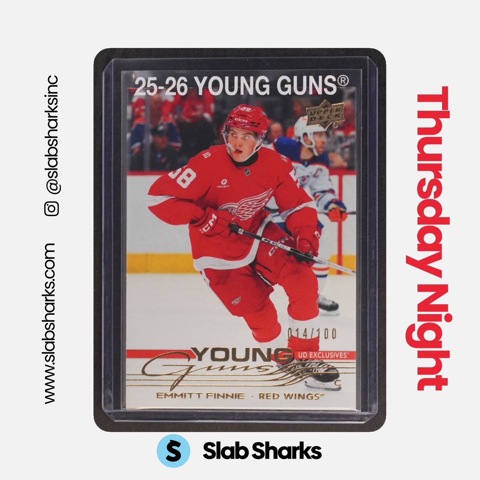 2025 UPPER DECK SERIES 2 #494 EMMITT FINNIE YOUNG GUNS EXCLUSIVES RC ROOKIE /100