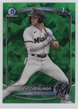 2025 Bowman Sapphire Chrome Prospects Green 63/99 PJ Morlando #BCP-91 19yg