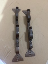 Vintage Steel Truck Back Glass Mount Rifle Rack Bracketshooks Set For 2 Guns