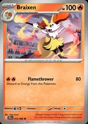 Braixen 012/086 Chaos Rising Common