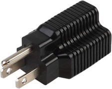 Four in One Nema 5-15P 15 Amp AC Plug to 20 Amp 125V Adapter5-15P to 5-20R5-1...