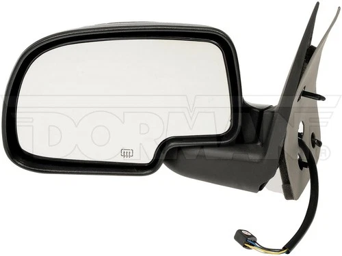 Dorman, Side View Mirror - Left, Power, Heated; Black And Chrome , PN# 955-064