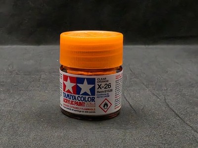 Tamiya X-26 Clear Orange Acrylic Paint 10ml Mini Bottle 81526