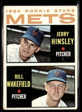 1964 Topps 1964 Mets Rookie Stars - Jerry Hinsley/Bill Wakefield Rookie VG/EX to