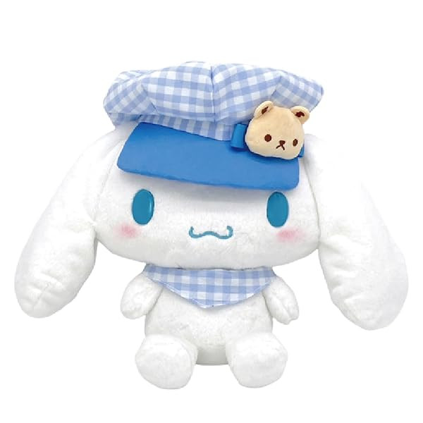 Nakajima SANRIO CHARACTERS Gingham Newsboy Cap Cinnamoroll M Plush 188878-23 JP