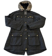 Barbour International Women's Enduro Quilted Jacket Black Womens Size UK 12 New