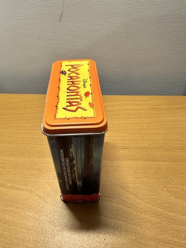 Disney's Pocahontas Metal Tin Box Kid Care Band Aid Reusable Container Vintage - Picture 5 of 6