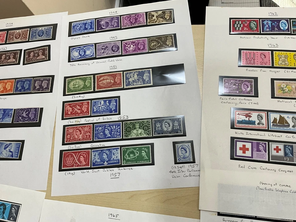 GB KGV - QE MOST MNH little mh 15 leaves #263 - Image 3 of 4