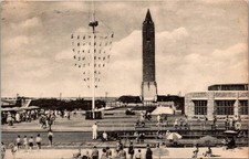 Central Mall, Jones Beach, Long Island NY c1942 Vintage Postcard Y73