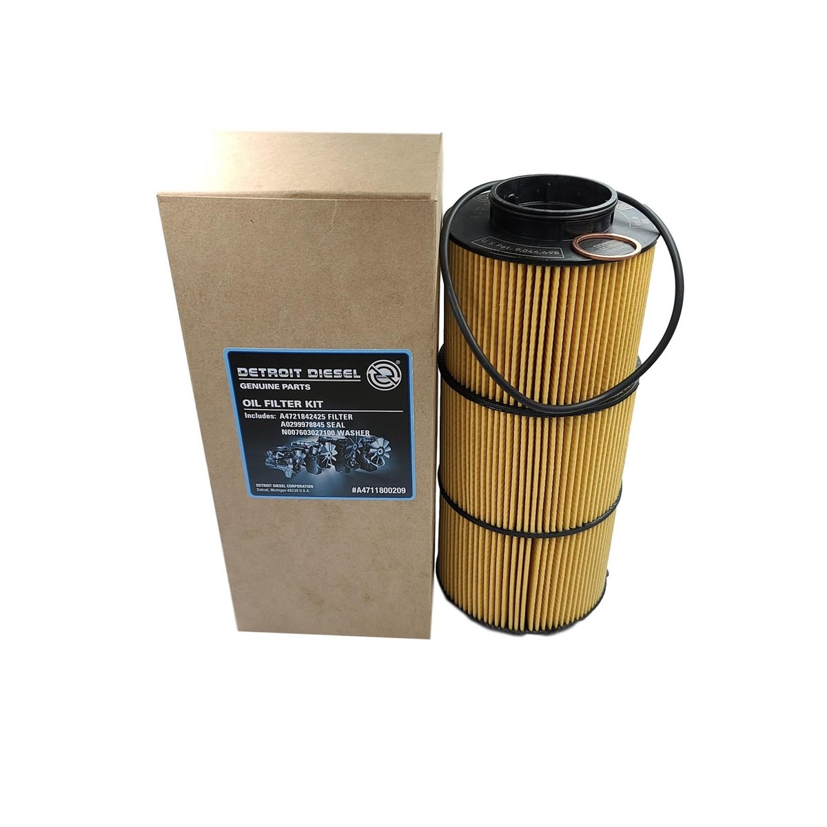 Genuine DETROIT FILTER,OIL DDE A4711800009, A4711800209 | KAHGO Truck Parts