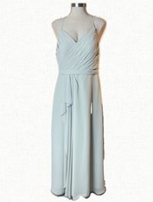 Sage Green Azazie Bridesmaid Dress Sleeveless Size A10