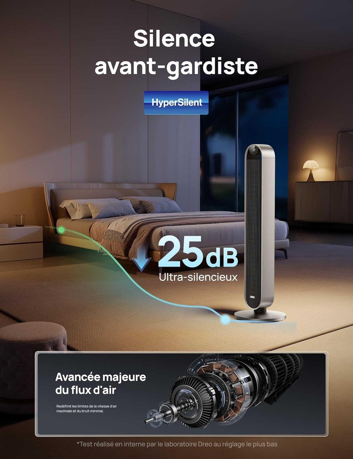 ventilateur tour wifi – design et finitions