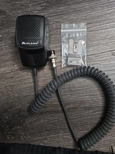 MIDLAND V1.1 Vintage Hand Held CB Radio Mic Black Microphone 4-Pin Female EUC