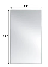 Pinball Top Glass 21 x 43 x 3/16 in For Williams Stern Bally Midway JJP Spooky