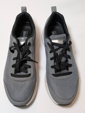 Skechers Men's Arch Comfort Lace Up Sneakers Shoes Choose Size Gray, Used