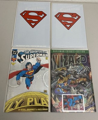 Lot Of 4 Modern Age DC Superman Comics Wizard Collector s Set