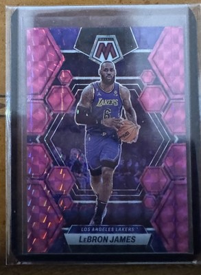 2022-23 Panini Mosaic Lebron James Base Pink Mosaic Parallel Lakers SP /149