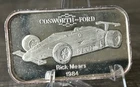 SILVER TOWNE “FAST FORDS” FINE SILVER ART BAR - 1984 RICK MEARS COSWORTH FORD