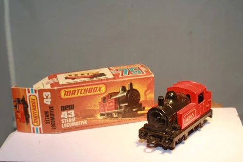 #43 0-4-0 Steam Locomotive Original Box Lesney Matchbox Superfast England