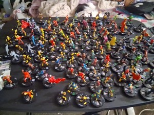 heroclix marvel Dc Etc Mixed lot 150X LOT WITH CARDS Lot 11