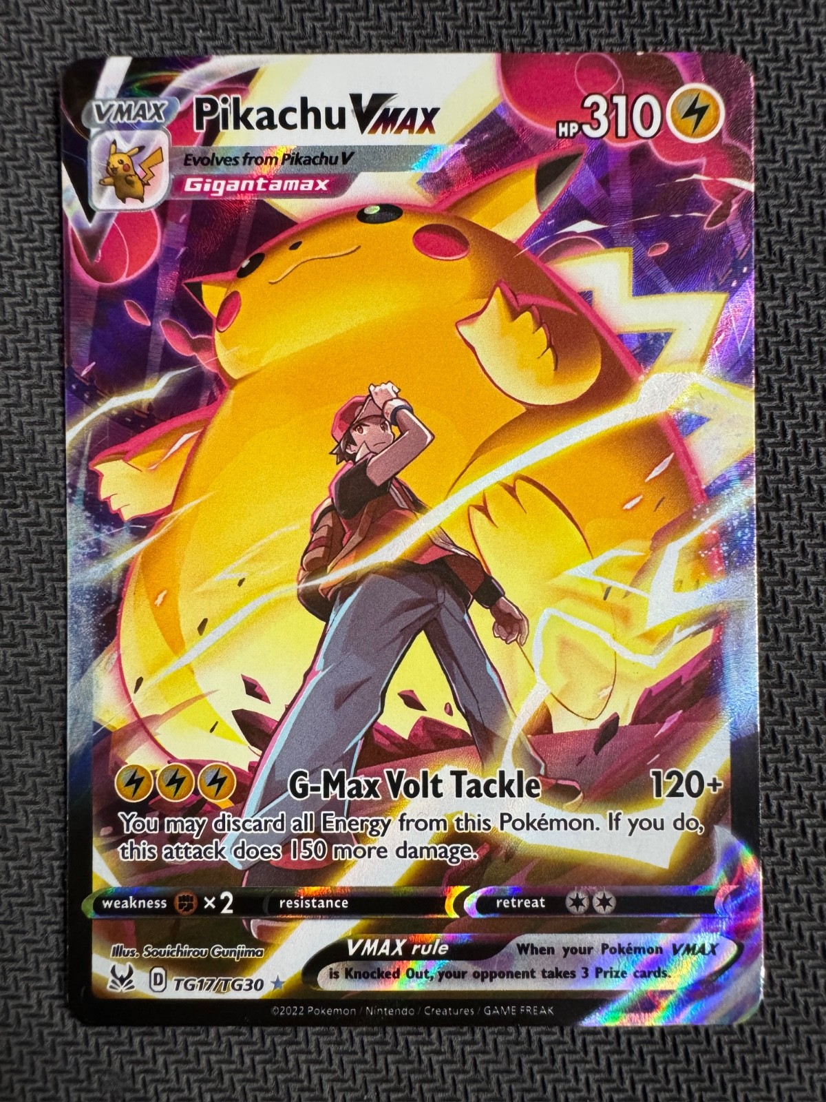 Pokémon TCG Cards Sword & Shield Lost Origin Pikachu VMAX TG17/TG30 Ultra Rare