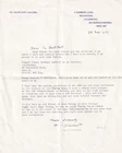 Letter Signed by H W Grimwitt ?? WW1  Veteran Pilot