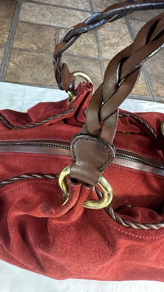 BOLSO DE GAMUZA MOSCHINO VINTAGE ¡EXCELENTE ESTADO! Foto 4 de 4