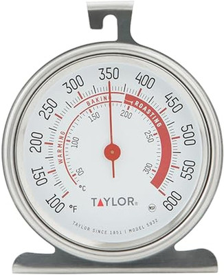 Large Dial Oven Thermometer Stainless Steel Accurate 100 600°F
