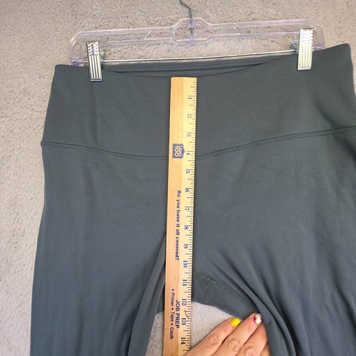 Yogalicious Leggings Womens XL Green Skinny Mid Rise Athleisure Workout Training - Picture 5 of 8