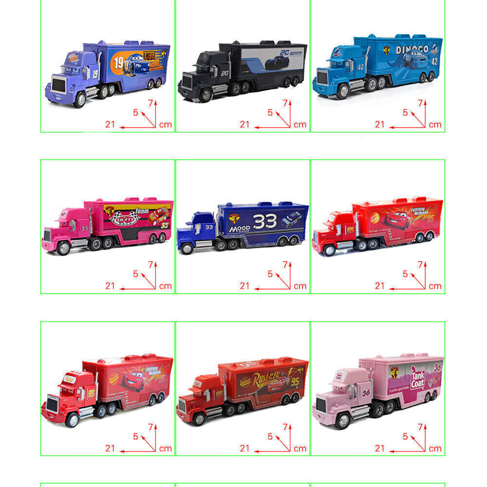 Disney Pixar Cars Lot Lightning McQueen 1:55 Diecast Model Car Toys Boy CA - Picture 5 of 288