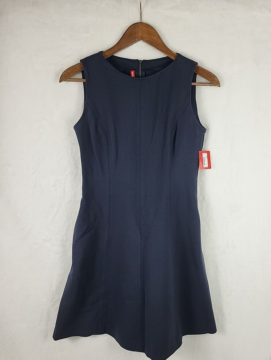 Spanx Perfect Fit And Flare Dress Classic Navy Size Medium | eBay